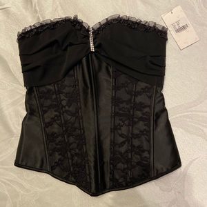 NWT Black Corset